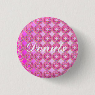 Chapa Redonda De 2,5 Cm Guay, asombrosos donuts rosados