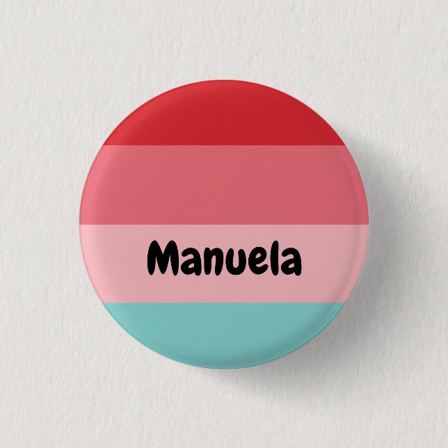 Chapa Redonda De 2,5 Cm Guay Striped (Anverso)