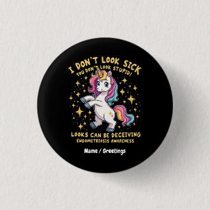 Chapa Redonda De 2,5 Cm Guerrero Unicornio fuerte para la sensibilización