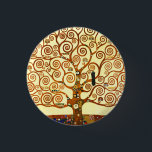 Chapa Redonda De 2,5 Cm Gustav Klimt El Bella Artes del árbol de la vida<br><div class="desc">Gustav Klimt El botón Bella Artes del árbol de la vida</div>