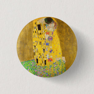 Chapa Redonda De 2,5 Cm Gustav Klimt El Bella Artes del beso