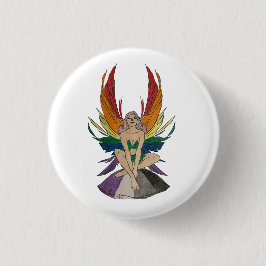 Chapa Redonda De 2,5 Cm Hada asexual