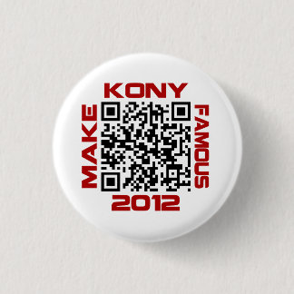 Chapa Redonda De 2,5 Cm Haga Kony el código video famoso José Kony de 2012