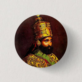 Chapa Redonda De 2,5 Cm Haile Selassie imperio of Ethiopia Rastafari