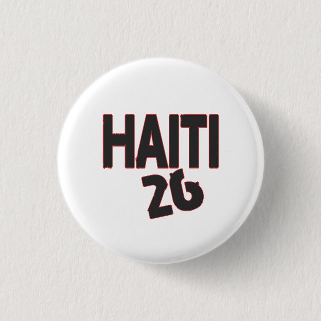 Chapa Redonda De 2,5 Cm Haiti 26 text  (Anverso)