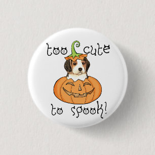 Chapa Redonda De 2,5 Cm Halloween Beagle