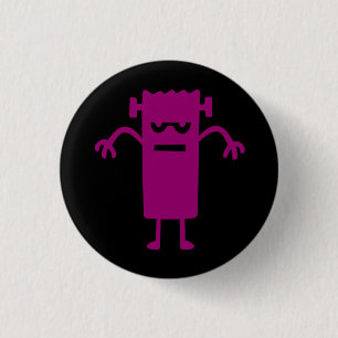 Chapa Redonda De 2,5 Cm Halloween Clip Art Frankenstein Button