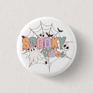 Chapa Redonda De 2,5 Cm Halloween de Spooky Vibes