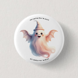 Chapa Redonda De 2,5 Cm Halloween espeluznante – Fantasma divertido