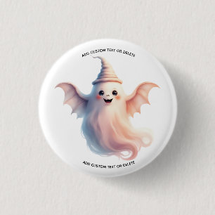 Chapa Redonda De 2,5 Cm Halloween espeluznante – Fantasma divertido