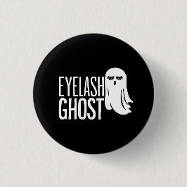Chapa Redonda De 2,5 Cm Halloween Eyelash Ghost