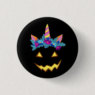 Chapa Redonda De 2,5 Cm Halloween Funny Jack o Lantern Pumpkin