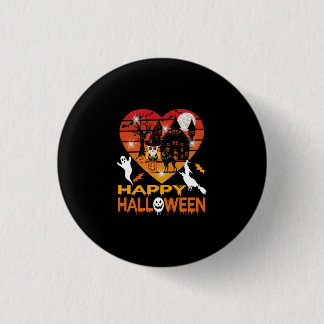 Chapa Redonda De 2,5 Cm Halloween It Haunted Me Day And Night