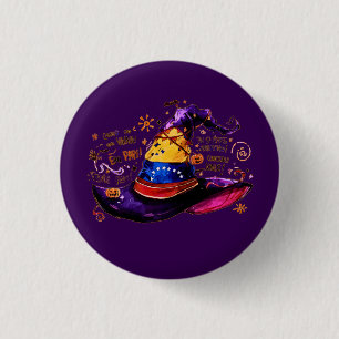 Chapa Redonda De 2,5 Cm  Halloween venezolano   Fiesta  personalizable