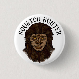 Chapa Redonda De 2,5 Cm Hand draw Bigfoot Sasquatch Swamp Ape Hunter