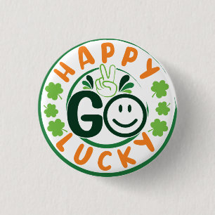 Chapa Redonda De 2,5 Cm Happy Go Lucky-52904