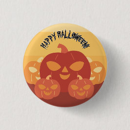 Chapa Redonda De 2,5 Cm Happy Halloween! Pumpkins