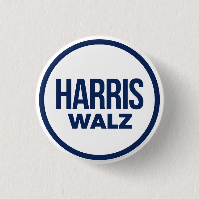 CHAPA REDONDA DE 2,5 CM HARRIS WALZ 2024 (Anverso)