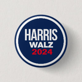 Chapa Redonda De 2,5 Cm Harris Walz 2024