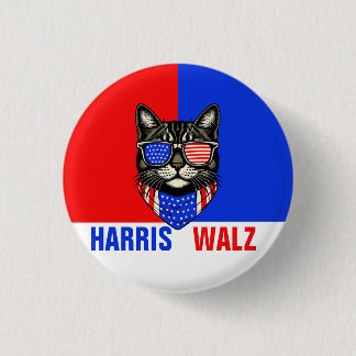 Chapa Redonda De 2,5 Cm Harris Walz 2024 Obviamente