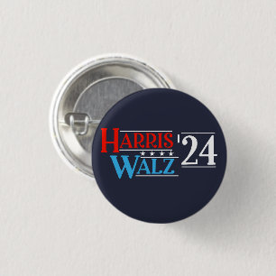 Chapa Redonda De 2,5 Cm Harris Walz 2024 para presidente