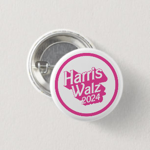 Chapa Redonda De 2,5 Cm Harris Walz 2024 Pink