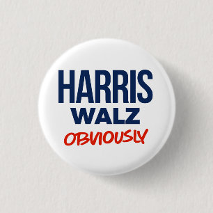 Chapa Redonda De 2,5 Cm Harris Walz Obviamente