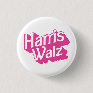Chapa Redonda De 2,5 Cm Harris Walz Pink