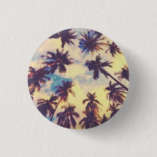CHAPA REDONDA DE 2,5 CM HAWAII ALOHA PALM TREE TROPICAL ART LUGGGAGE HANDL