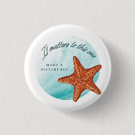 Chapa Redonda De 2,5 Cm Haz Una Diferencia, Historia De Starfish.