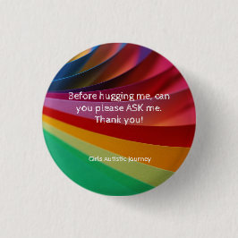 Chapa Redonda De 2,5 Cm Hecho con amabilidad, una insignia de la