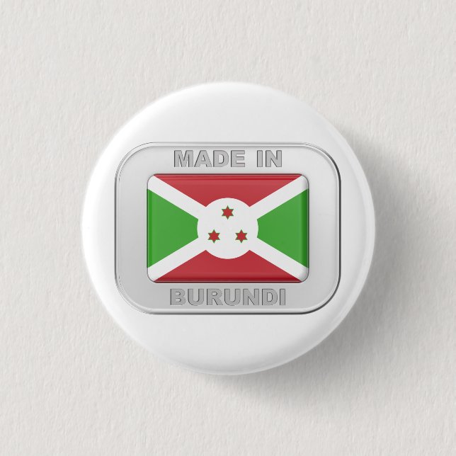 Chapa Redonda De 2,5 Cm Hecho en Burundi (Anverso)