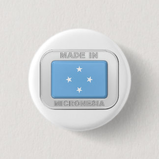 Chapa Redonda De 2,5 Cm Hecho en Micronesia