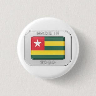 Chapa Redonda De 2,5 Cm Hecho en Togo