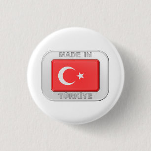 Chapa Redonda De 2,5 Cm Hecho en Turkiye