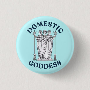 Chapa Redonda De 2,5 Cm Hekate diosa doméstica / Hecate chistosa insignia