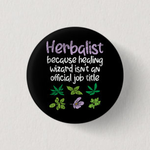 Chapa Redonda De 2,5 Cm Herbolario Funny