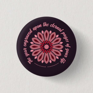 CHAPA REDONDA DE 2,5 CM HERMANA DE LA HIJA DE REGALO MODERNA COLORIDA ESPE