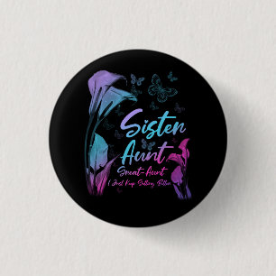 Chapa Redonda De 2,5 Cm Hermana Tía Gran Recién nacido De Tía Que Sigo Get