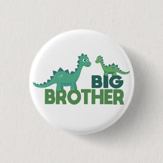 Chapa Redonda De 2,5 Cm hermanos Dinosaurios, invitación hermano mayor