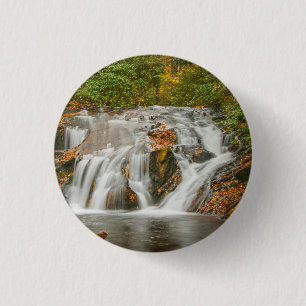 Chapa Redonda De 2,5 Cm Hermosa cascada de duques en N. Georgia
