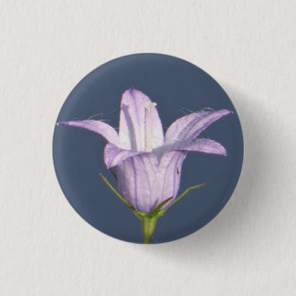 Chapa Redonda De 2,5 Cm Hermosa flor de campana azul