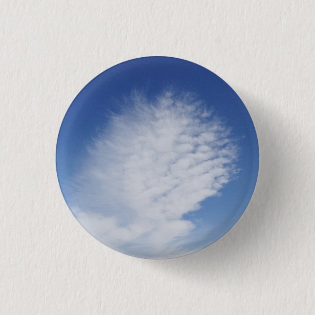 Chapa Redonda De 2,5 Cm Hermosa nube (Anverso)