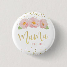Hermosas Flores Rosadas con Acento Dorado Mamá en