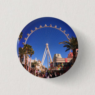 Chapa Redonda De 2,5 Cm High Roller Ferris Wheel Las Vegas #1 Button