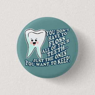 Chapa Redonda De 2,5 Cm Higienista dental del dentista