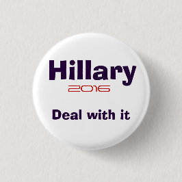 Chapa Redonda De 2,5 Cm Hillary R Clinton 2016