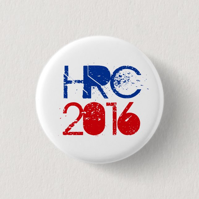 Chapa Redonda De 2,5 Cm Hillary Rodham Clinton 2016 (Anverso)