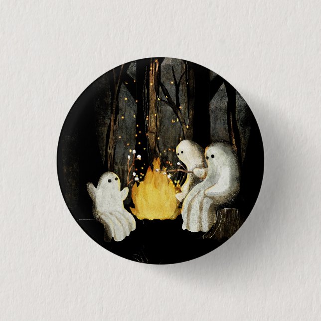 Chapa Redonda De 2,5 Cm Historias fantasma (Anverso)