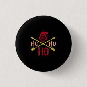 Chapa Redonda De 2,5 Cm Ho Ho Ho 2
